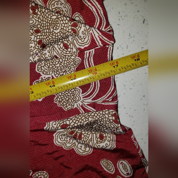 Jon & Anna Red/Brown Floral Faux Halter Keyhole Maxi Dress 1X NWT - Picture 9 of 10